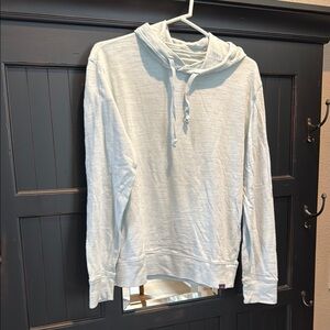 Faherty - Light weight Blue Hooded Sweatshirt